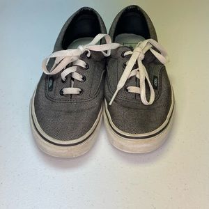 Vans Dark Gray Sneakers - size Womens 7.5; Mens 6